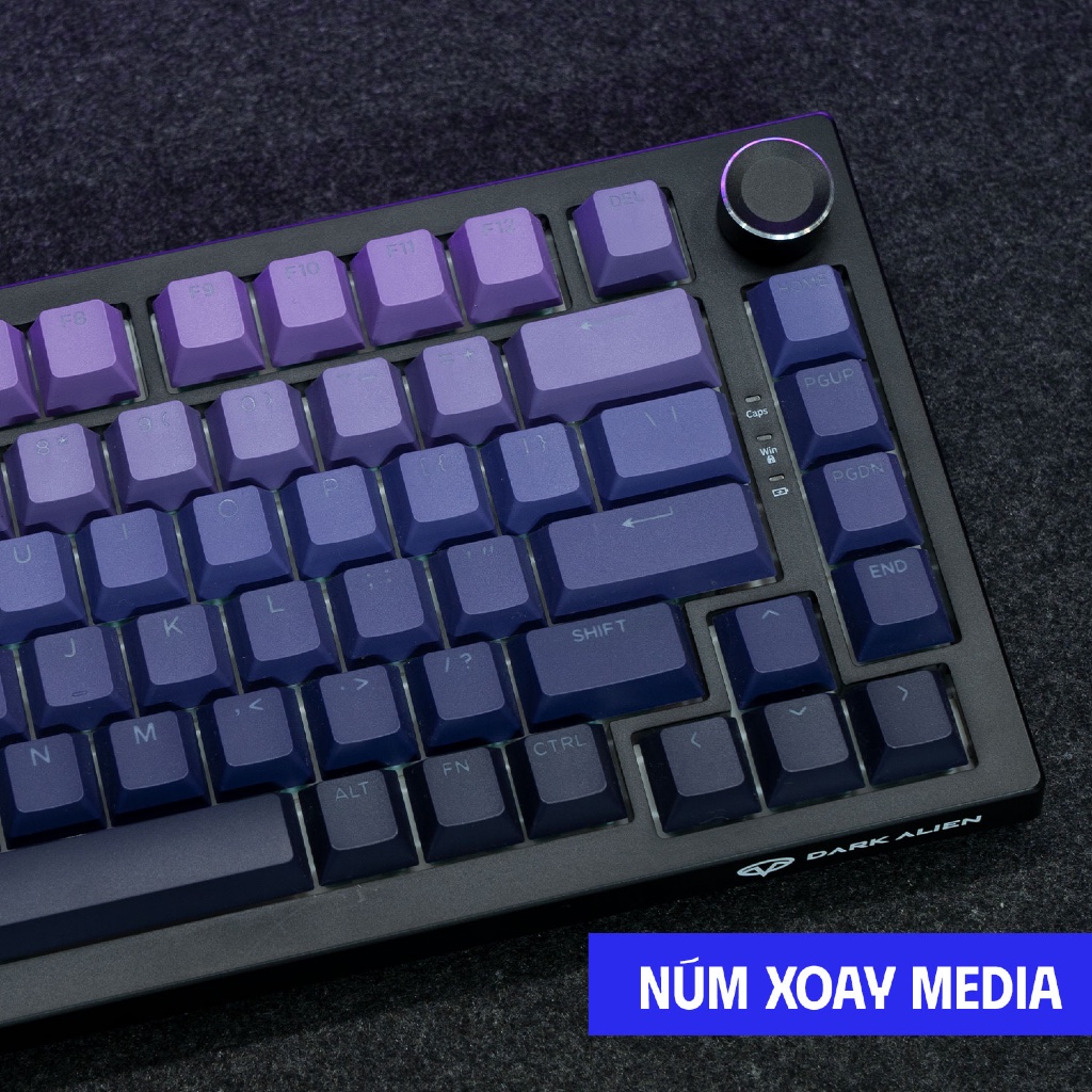 Bàn Phím Cơ DARK ALIEN K75 PRO Multi Modes Linear Switch Núm Xoay Hotswap Mạch Xuôi | BigBuy360 - bigbuy360.vn