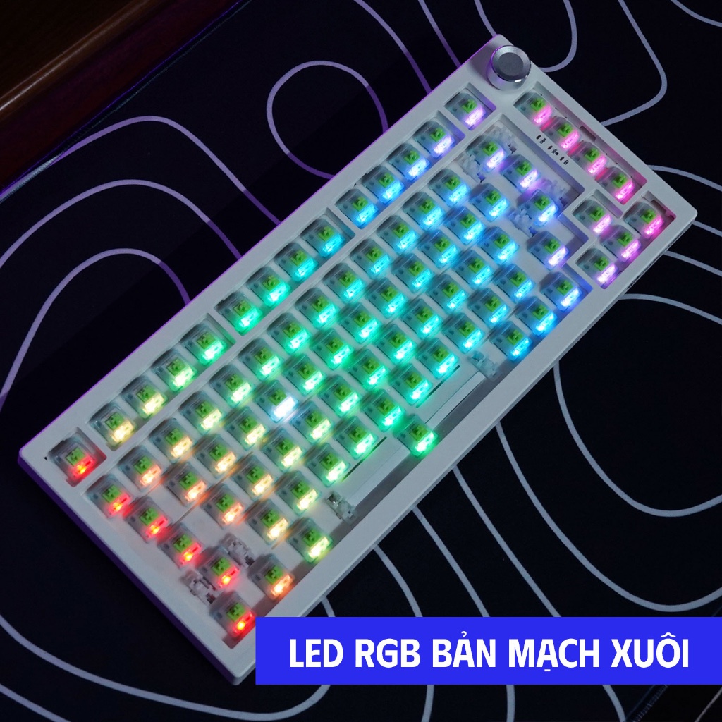 Bàn Phím Cơ DARK ALIEN K75 PRO Multi Modes Linear Switch Núm Xoay Hotswap Mạch Xuôi | BigBuy360 - bigbuy360.vn