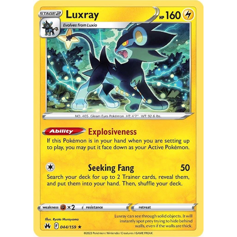 Luxray 044/159 Pokemon Card Common