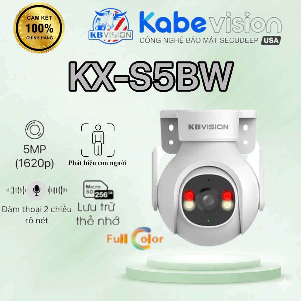 Camera wifi KBVISION KX-S5BW quay quét 5MP