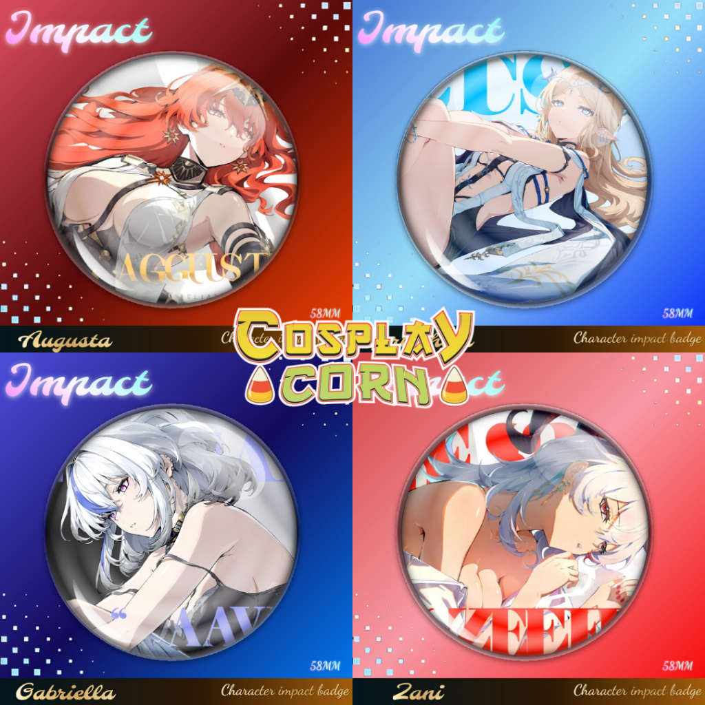 Huy Hiệu Wuthering Waves Anime | Badge Cài Áo Wuthering Waves | Phụ Kiện Trang Trí Balo Túi