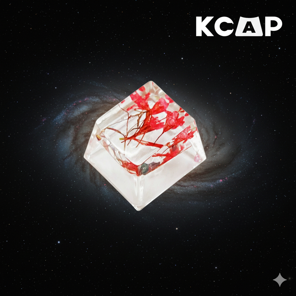 Keycap Hoa Đỏ Nghệ Thuật | KCAP - World of Keycaps