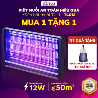  Đèn bắt muỗi TULI TL-012 12W Máy diệt đuổi côn trùng tự động Hiệu quả Không độc hại BH 24 Tháng 