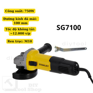 Máy mài góc 100mm công tắc trượt 620w 750w stanley sg6100 sg7100 - chính hãng