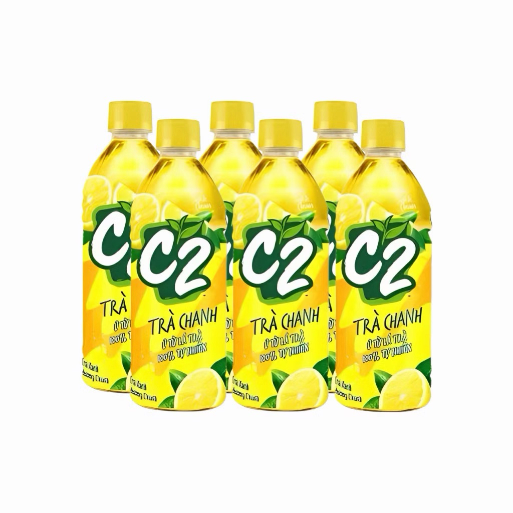 Trà C2 Vị Chanh lốc 6 Chai  Hương Chanh 355ml