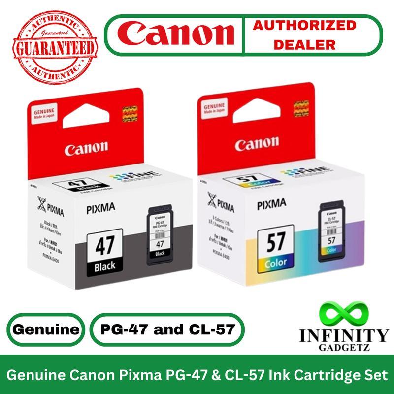 Combo mực in Canon PG 47 và CL 57 cho máy Canon E400, E410, E460, E470, E480