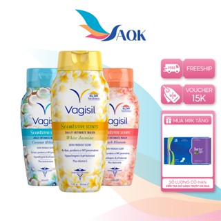  Dung dịch vệ sinh phụ nữ Vagisil Scentsitive Scents Daily Intimate Wash  240ml 354ml  - Dịu nhẹ và thơm mát hằng ngày 