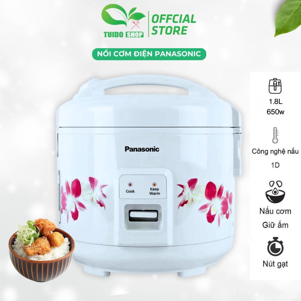 Nồi cơm điện nắp gài Panasonic 1.8 lít SR-MVN18FRAX - TUIDO SHOP