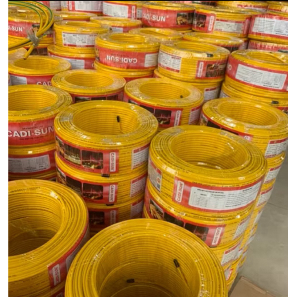100m Dây điện 2x0,5 - 2x4 hãng Cadisun. Hàng chính hãng dây đồng 100%