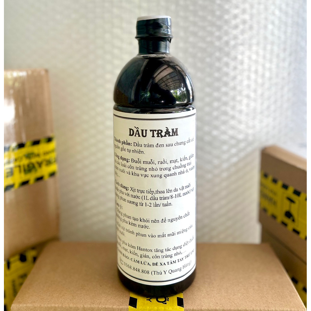 1 Lít Dầu Tràm Nguyên Chất Dùng Đuỗi Muỗi, Mạt Và Dùng Phun Tạo Khói (Thực 950ml).