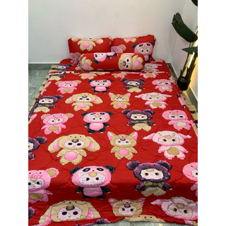 Trọn bộ drap ga thun [CÓ MỀN] chất Hàn quốc mát, đẹp
