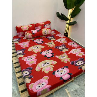 Trọn bộ drap ga thun [CÓ MỀN] chất Hàn quốc mát, đẹp