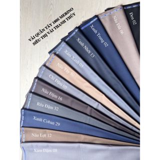  VẢI QUẦN TÂY NAM SUPERFINE 180S MERINO | MỊN MƯỢT CAO CẤP | CO GIÃN NHẸ | MÁT TAY | FORM ĐẸP 