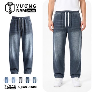  Quần jean nam Baggy Lưng Thun ống suông form đẹp thoáng mát VNO142 