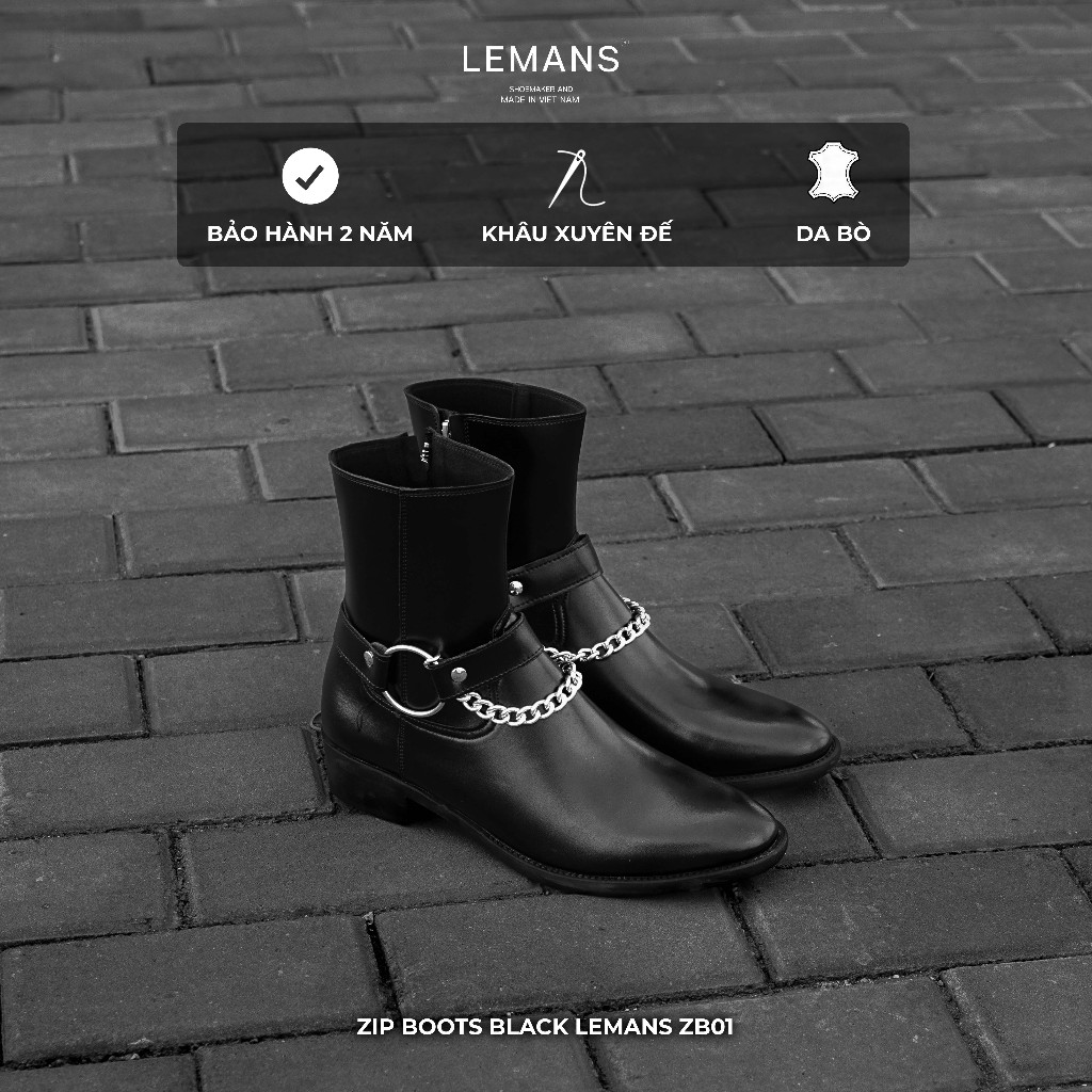 The Grain Fit Zip Boots LEMANS - Zip da bò - Bảo hành 24 tháng toàn quốc