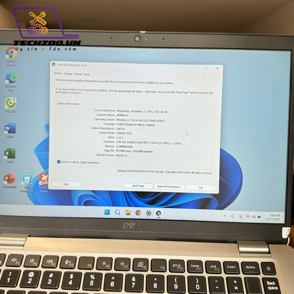 Laptop Dell Latitude 5330 - Core i5-1245U vPro | Ram 16GB | 13.3 inch FHD 1,2kg, nhập JP BH12T | BigBuy360 - bigbuy360.vn