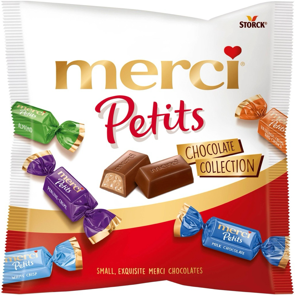 KẸO SOCOLA MERCI PETITS 125G ĐỦ VỊ