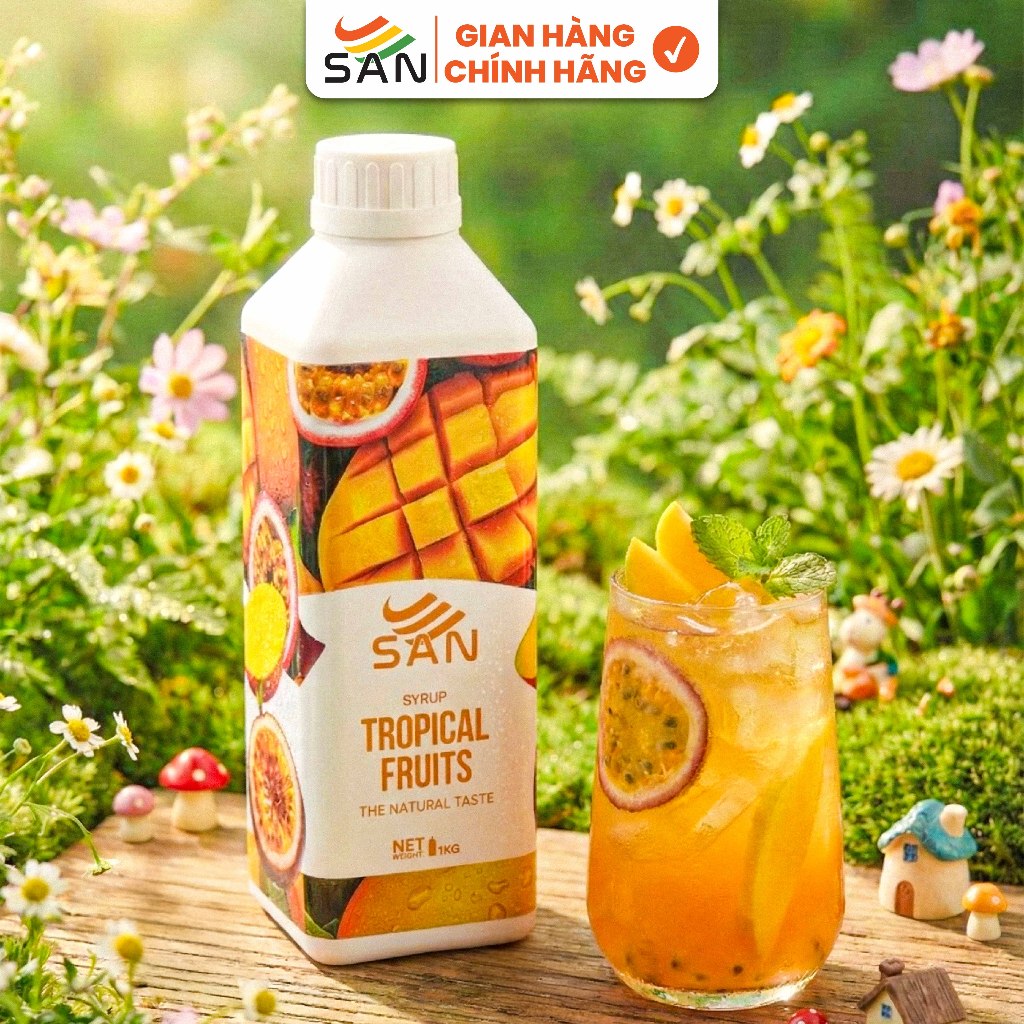 Syrup/siro XOÀI - CHANH DÂY SAN (có mẫu thử)- Hương Thơm, Màu Sắc Nổi Bật