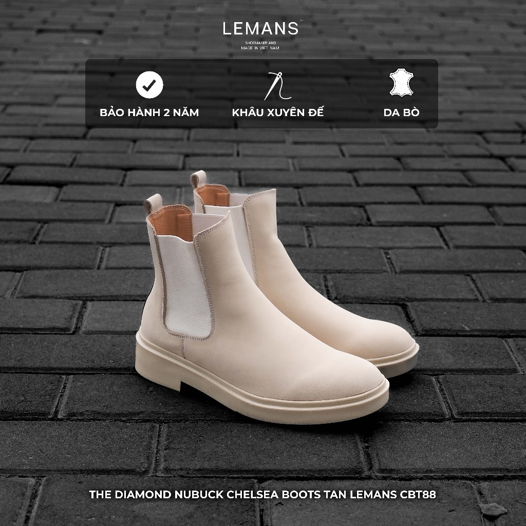The Diamond Classic Chelsea Boots Nubuck Lemans - Bảo hành chính hãng 24 tháng trên toàn quốc