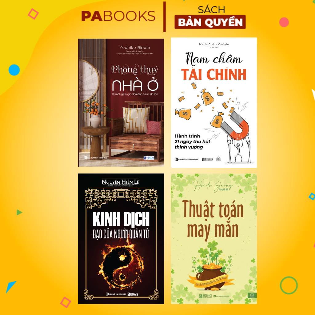 Bộ Sách Thuật Toán May Mắn, Phong Thuỷ Nhà Ở, Kinh Dịch, Nam Châm Tài Chính - Giúp Thay Đổi Vận Mệnh