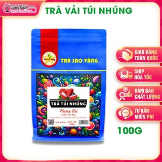 Trà Sao Vàng (Túi Nhúng) gói 100gr nhiều vị ( Đào, Vải....)