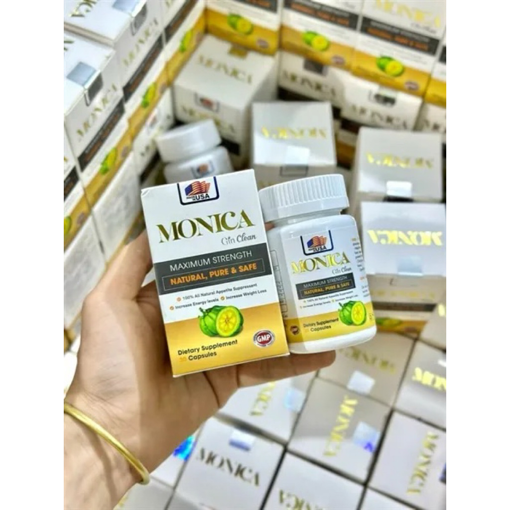Đốt Mỡ Siết Cơ Gin Clean - Viên Uống Giảm Cân Monica Gin 30 Viên Mỹ
