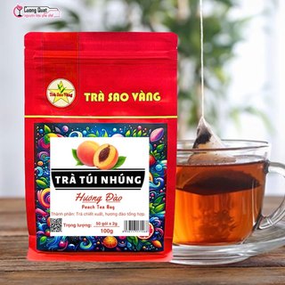 Trà Sao Vàng (Túi Nhúng) gói 100gr nhiều vị ( Đào, Vải....)