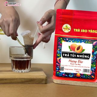 Trà Sao Vàng (Túi Nhúng) gói 100gr nhiều vị ( Đào, Vải....)