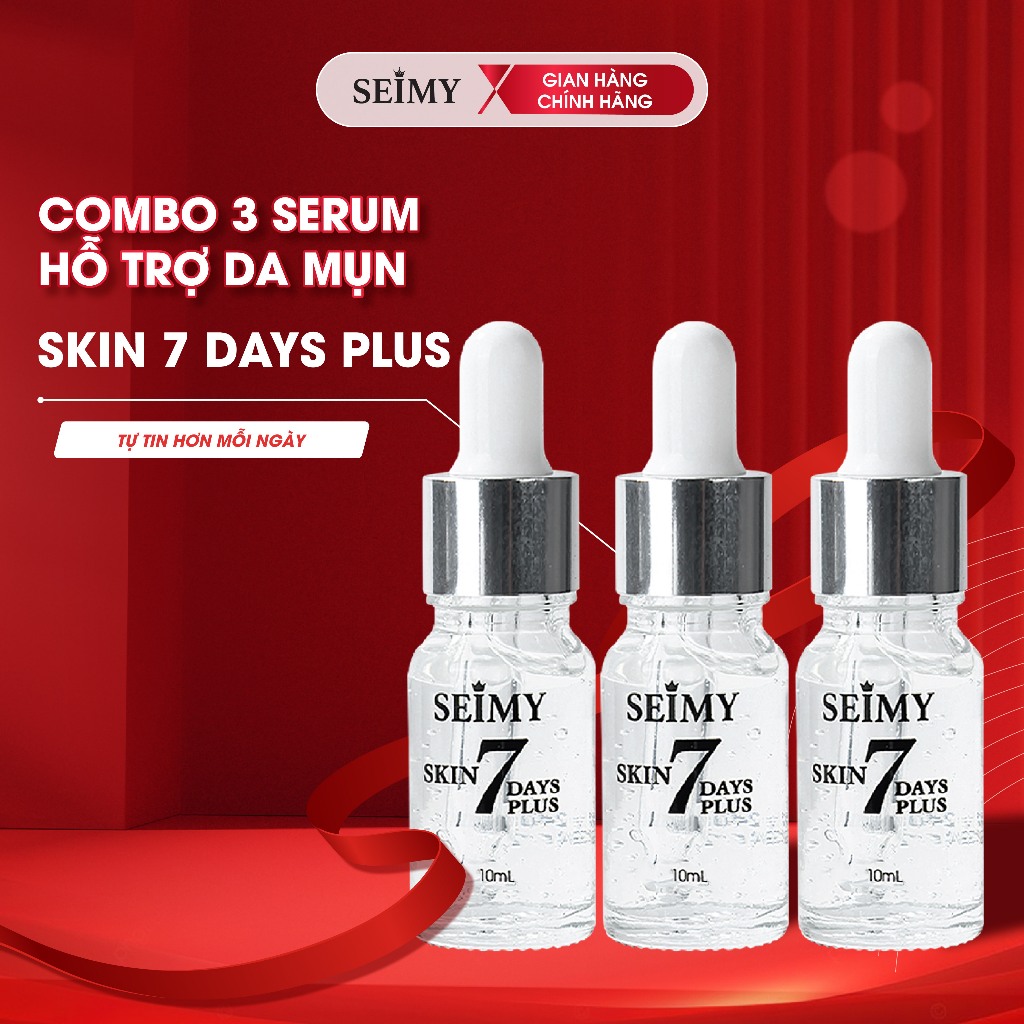 Combo 3 Chai Serum Mụn Thâm Seimy - Skin 7 Days Plus