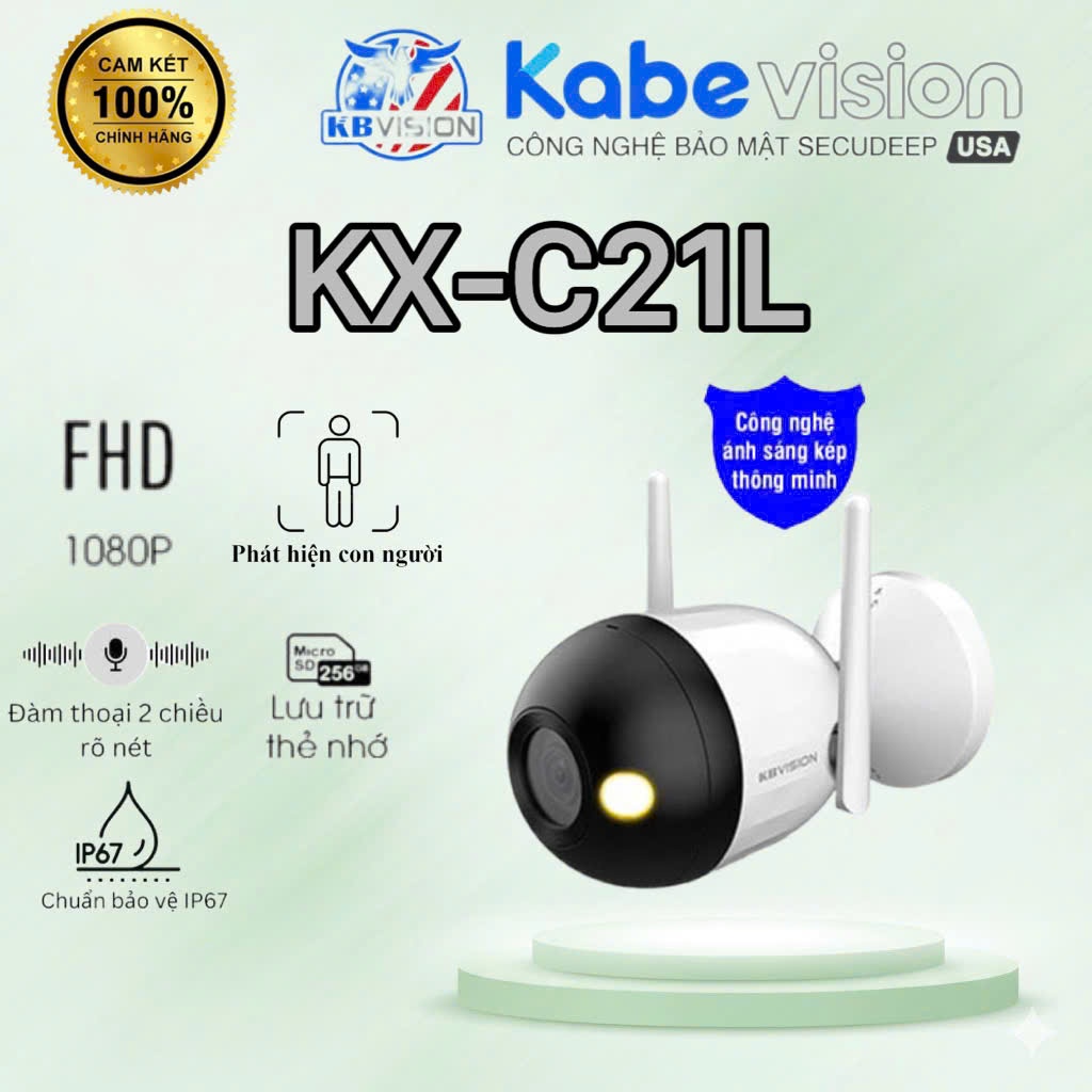 Camera Wifi KBVISION KX-C21L Full Color 2MP