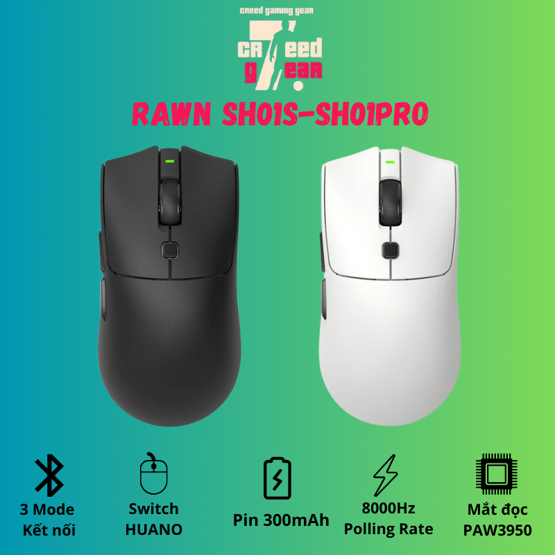 Chuột không dây RAWM SA-SH01 S, PRO