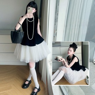  GV70 set váy bé gái lớn size130-170 22-45kg áo thun sát nách chân váy công chúa bé gái size đại kiểu dáng hàn quốc 