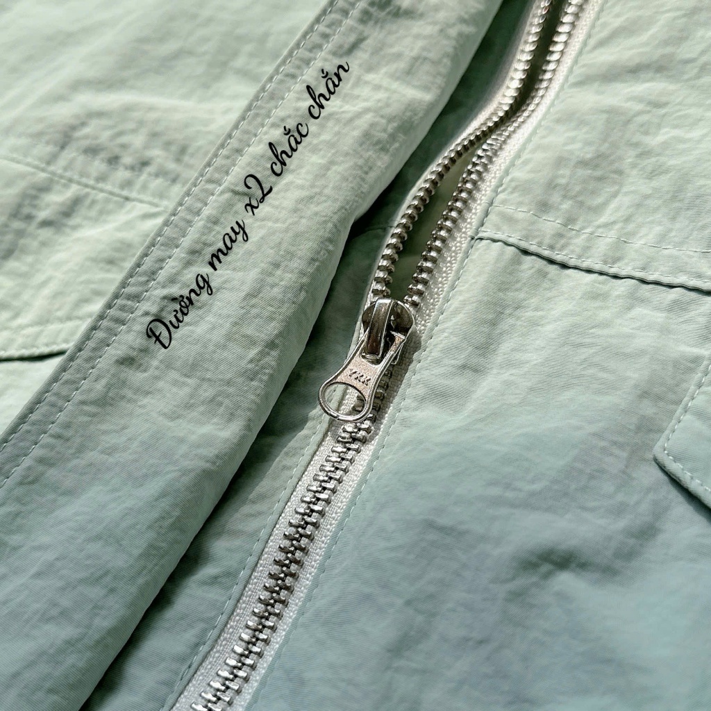 [DÒNG CAO CẤP MỚI]Áo Khoác Dù Nhăn Trượt Nước Chống UV Nút Bấm Che Khóa Kéo Lót Lụa Mịn Giữ Ấm Mùa Lạnh - weyu.studio | BigBuy360 - bigbuy360.vn