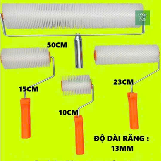 on lăn khử bọt sơn sàn epoxy - Con lu phá bọt sơn sàn nền trần nhà tường keo epoxy kích thước 10cm đ
