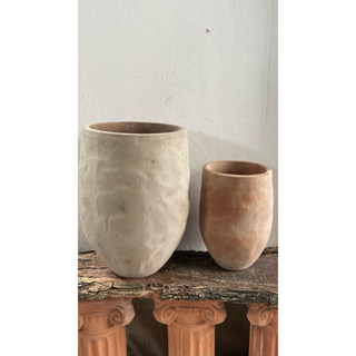  Chậu Đất Nung Giả Cổ Sần Sùi Đứng  Hỏa tốc  