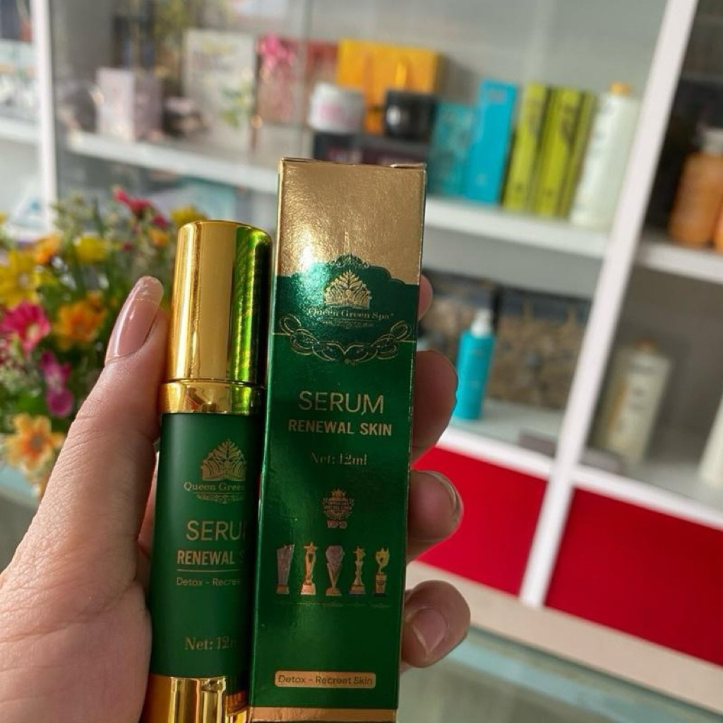 Queen Green Spa Serum Renewal Skin 12ml - Tái Tạo Da Mịn Màng & Sáng Mượt