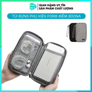 Túi đựng phụ kiện sạc dự phòng dáng dài kiêm hộp đựng phụ kiện điện tử ổ cứng di động Boona BN-E003 BN-E001
