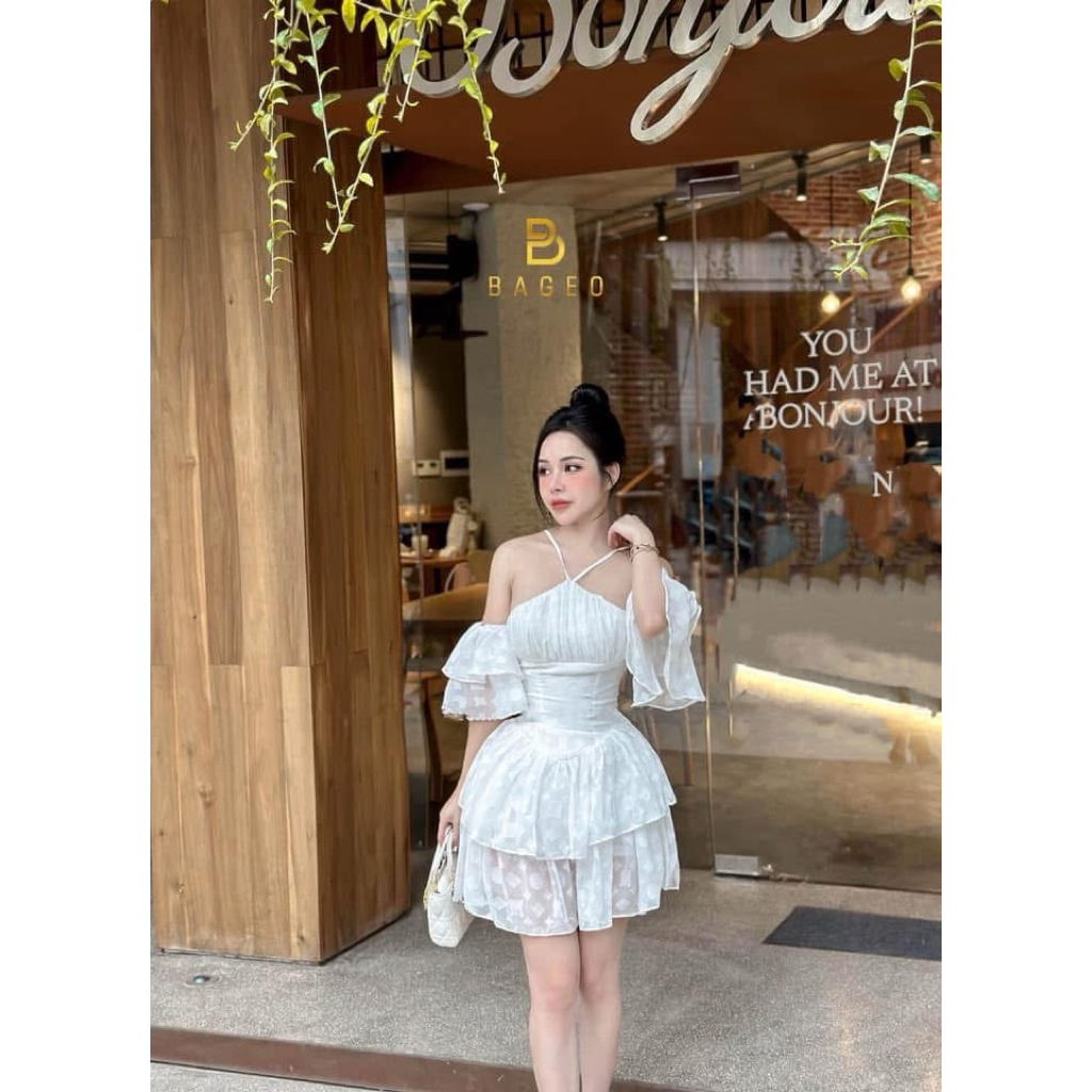 Đầm Bageo cổ yếm