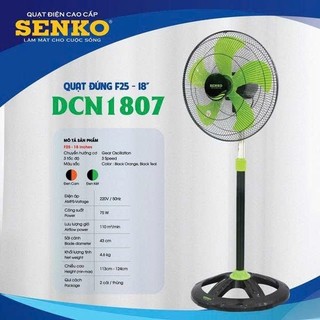 COMBO 2 Quạt Đứng Senko DCN1801 - Nút vặn -75w