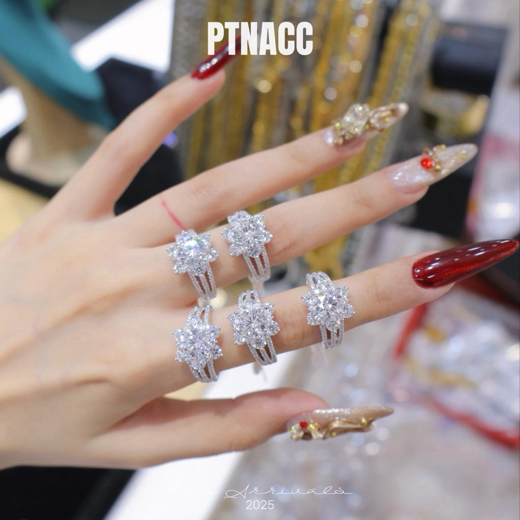 PTNACC Nhẫn Xuping hoa tia đai tấm cao cấp