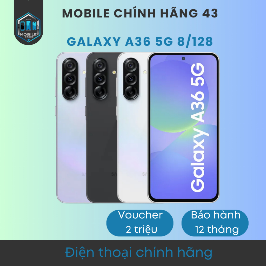 Samsung A36 8/128. Chính hãng, mới 100%, nguyên seal.