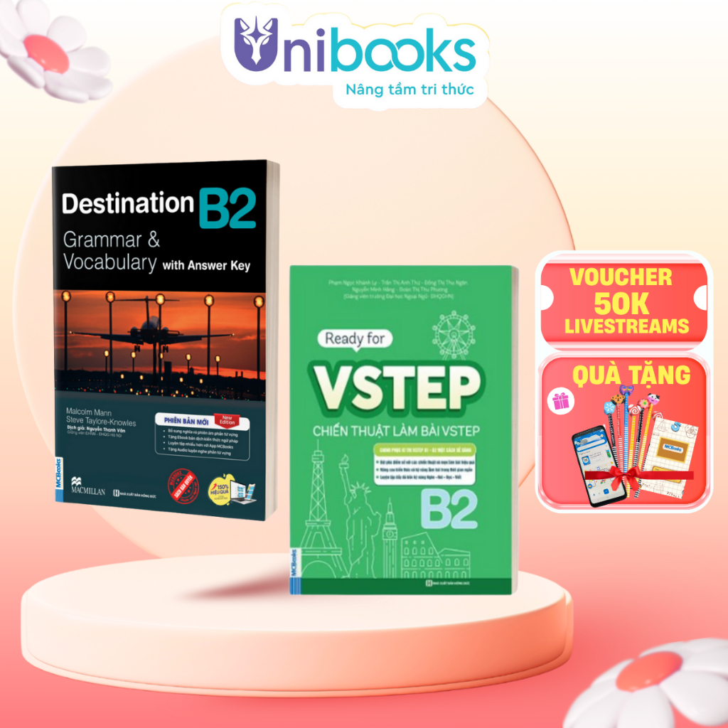 Sách - Combo Luyện thi chứng chỉ Tiếng Anh trình độ B2 - Destination B2 + VSTEP B2