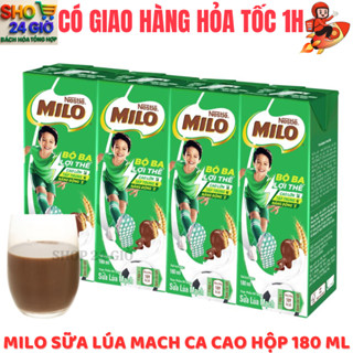  Sữa Milo Nước Lốc 4 Hộp 180Ml 