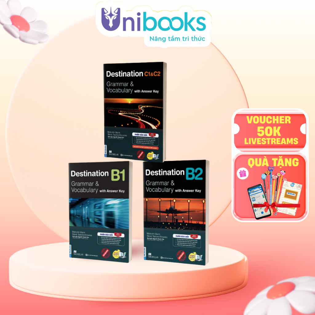 Sách - Giáo Trình Destination Grammar & Vocabulary B1, B2, C1&C2 (Kèm Đáp Án)