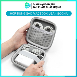 Hộp đựng phụ kiện,  cáp sạc Macbook và túi đựng phụ kiện điện tử Boona chống sốc chống nước - Boona F017