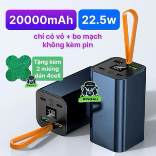 BOX sạc dự phòng 20000mAh 22.5w type C  DC20  sạc điện thoại SIÊU NHANH  không kèm PIN  