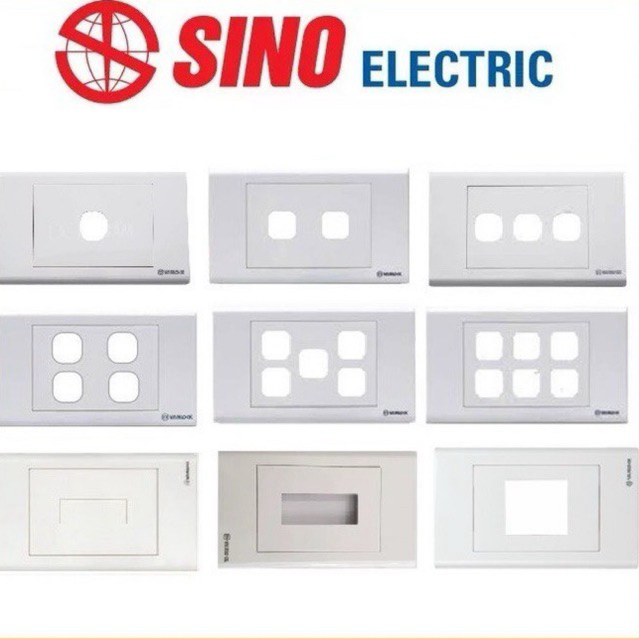 Mặt công tắc Sino Vanlock S18, mặt 1 lỗ Sino, mặt 2,3,4,5,6 lỗ Sino Vanlock,mặt nạ điện Sino,mặt che
