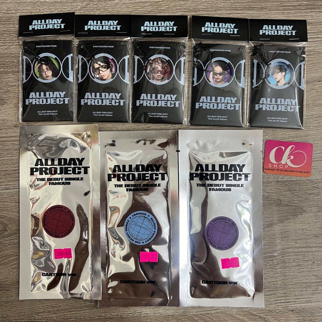 Bộ ảnh album ALLDAY PROJECT - Famous, Allday Project có sẵn