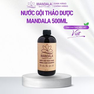  Nước Gội Thảo Dược Mandala Chiết Xuất Bồ Kết & Hương Nhu – Trị Gàu Ngứa Da Đầu Kích Mọc Tóc Tự Nhiên | 150ml   500ml 