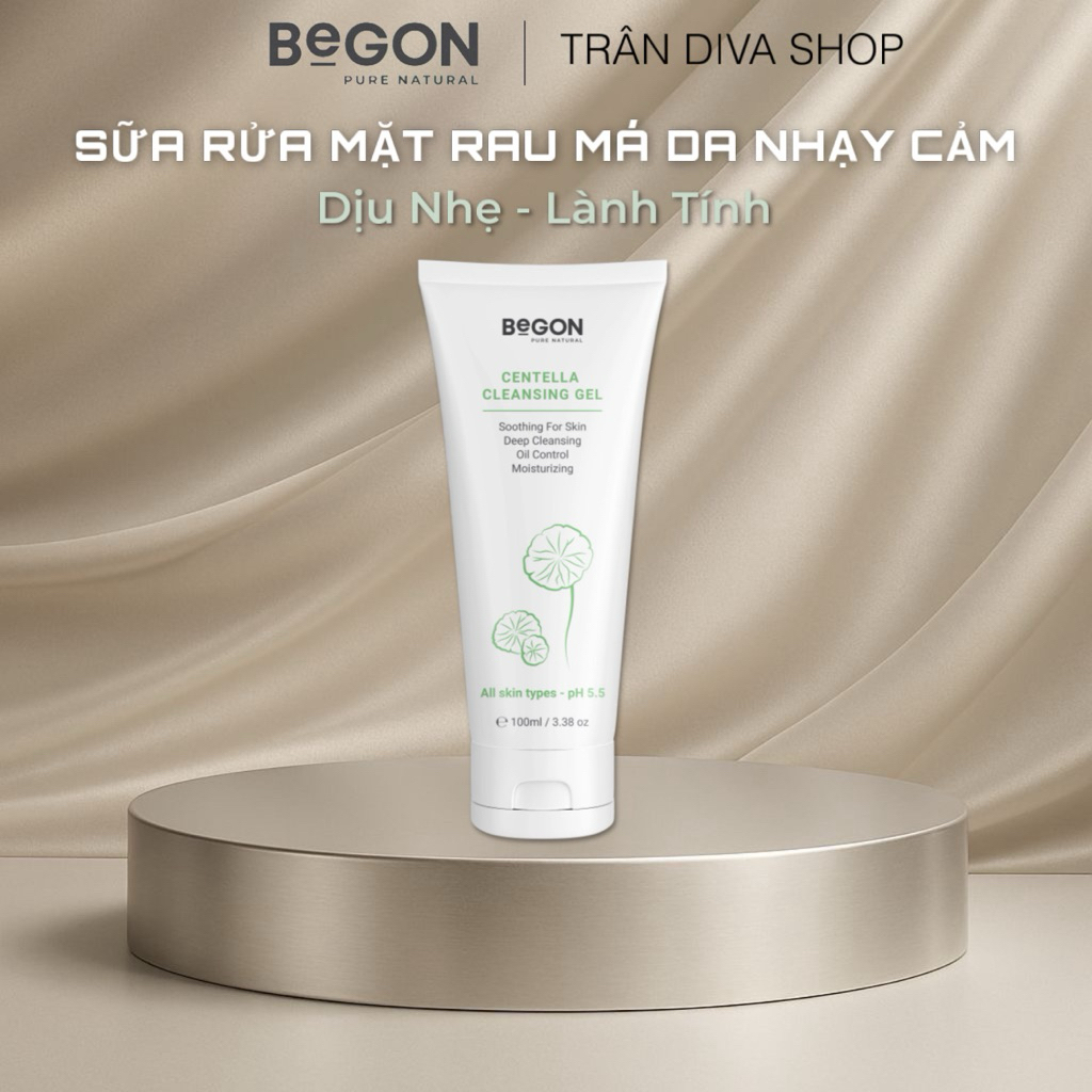 Sữa Rửa Mặt Rau Má Centella Cleansing Gel - Dung Tích: 1OOml - Thương Hiệu: BeGON